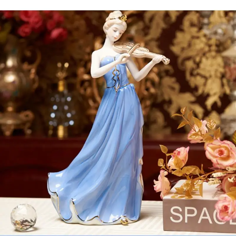 Modern Ceramics Girl Violin Character Ornament Fairy Desktop Musical Instrument Home Decorations Birthday Present
Modern Ceramics Girl Violin Character Ornament Fairy Desktop Musical Instrument Home Decorations Birthday Present