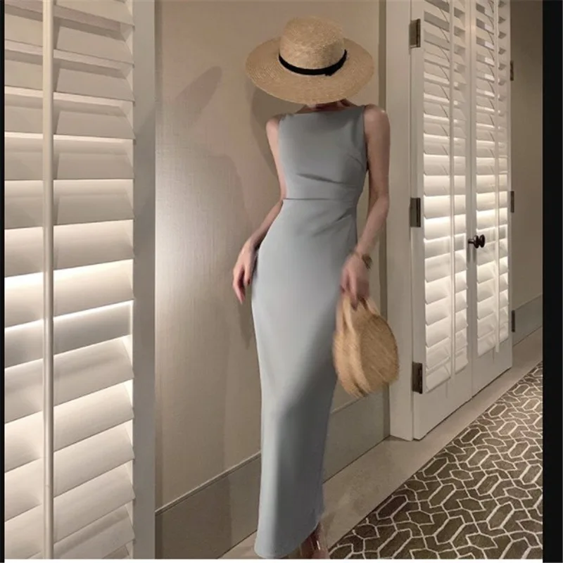 2025 New Summer French Vintage High Waist Dress Y2K Retro Summer One Shoulder Sleeveless Long Cinched Waist Slim Hepburn Dresses
2025 New Summer French Vintage High Waist Dress Y2K Retro Summer One Shoulder Sleeveless Long Cinched Waist Slim Hepburn Dresses