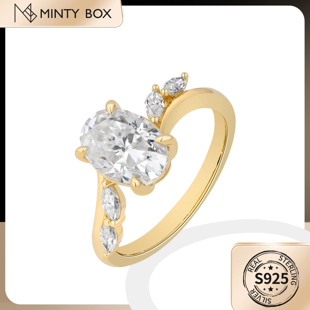 MINTYBOX 2CT All Moissanite Rings Oval CutS 925 Silver Women's Rings for Engagement Wedding Elegant Bridal Fine Jewelry gift
MINTYBOX 2CT All Moissanite Rings Oval CutS 925 Silver Women's Rings for Engagement Wedding Elegant Bridal Fine Jewelry gift