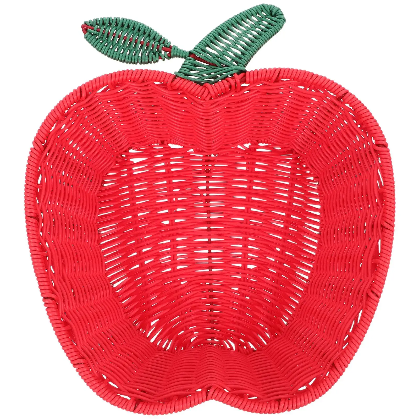 Apple Fruit Plate Basket Imitation Rattan Candy Storage Woven Food Baskets Snacks For Home Organizer Party
Apple Fruit Plate Basket Imitation Rattan Candy Storage Woven Food Baskets Snacks For Home Organizer Party