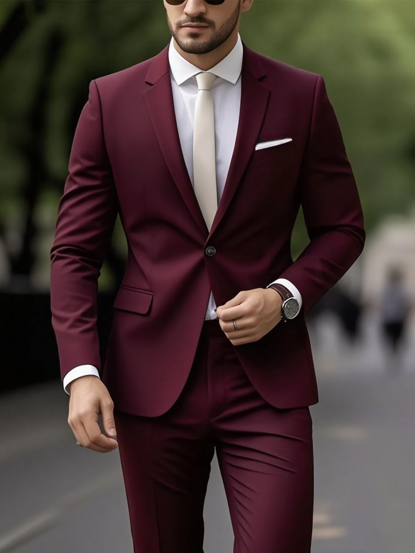 2pcs Slim-Fit Men's Tailored Suit - All-Season Party & Professional Wear
2pcs Slim-Fit Men's Tailored Suit - All-Season Party & Professional Wear