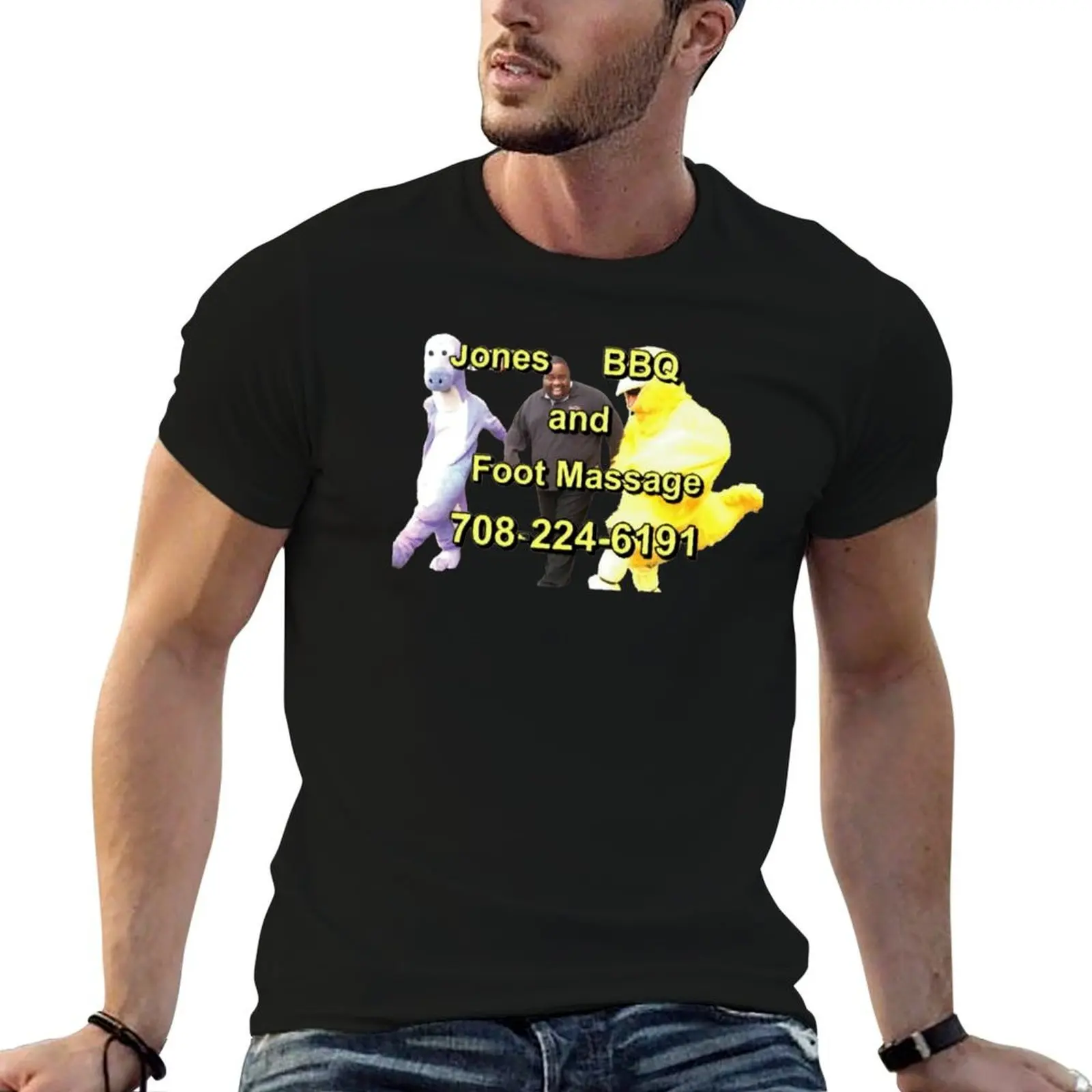 Jones BBQ and Foot Massage with high resolution T-Shirt t shirts for man slim fit anime tshirt T-Shirt
Jones BBQ and Foot Massage with high resolution T-Shirt t shirts for man slim fit anime tshirt T-Shirt