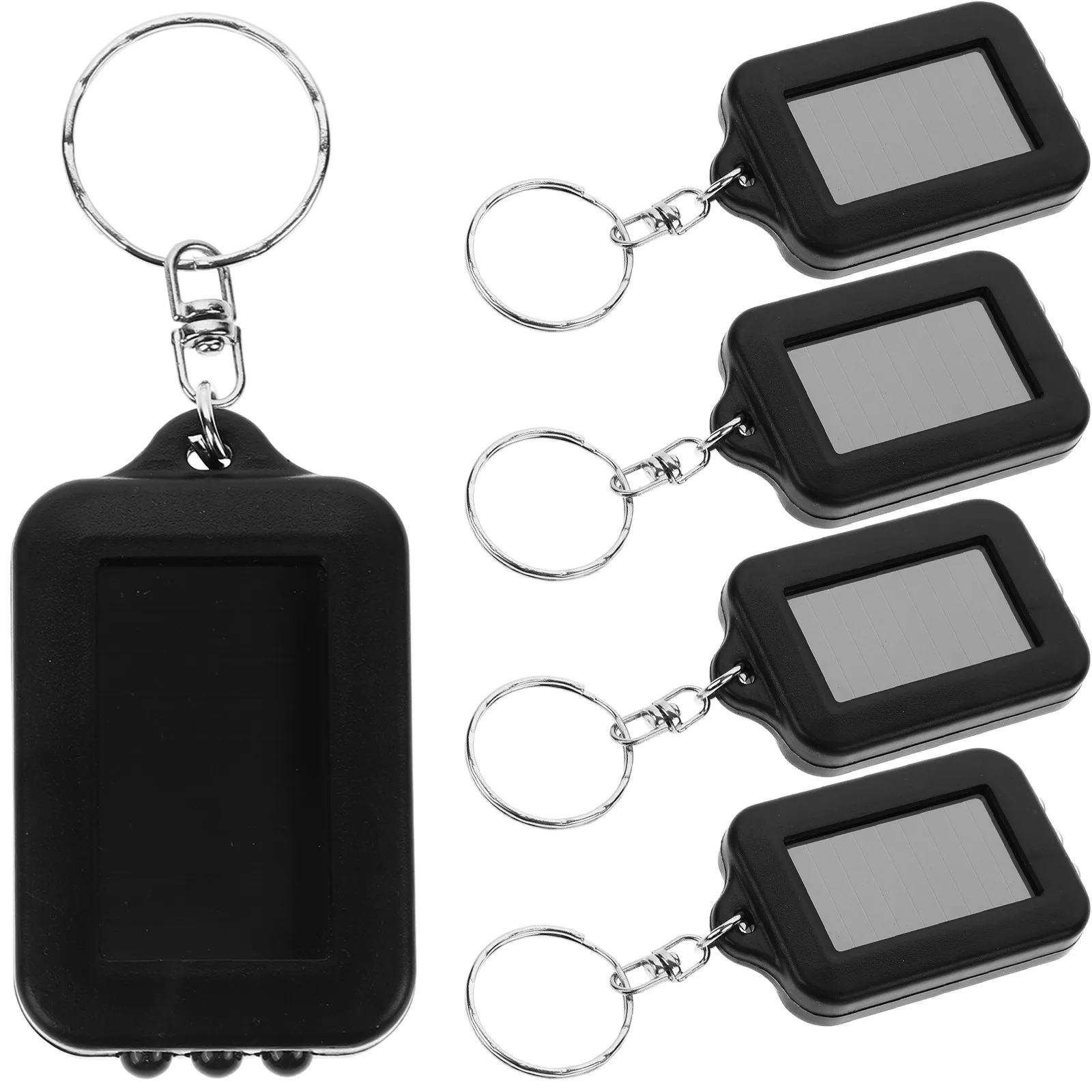Набор из 5 мини-фонариков-брелоков на солнечной батарее, перезаряжаемые
Набор из 5 мини-фонариков-брелоков на солнечной батарее, перезаряжаемые