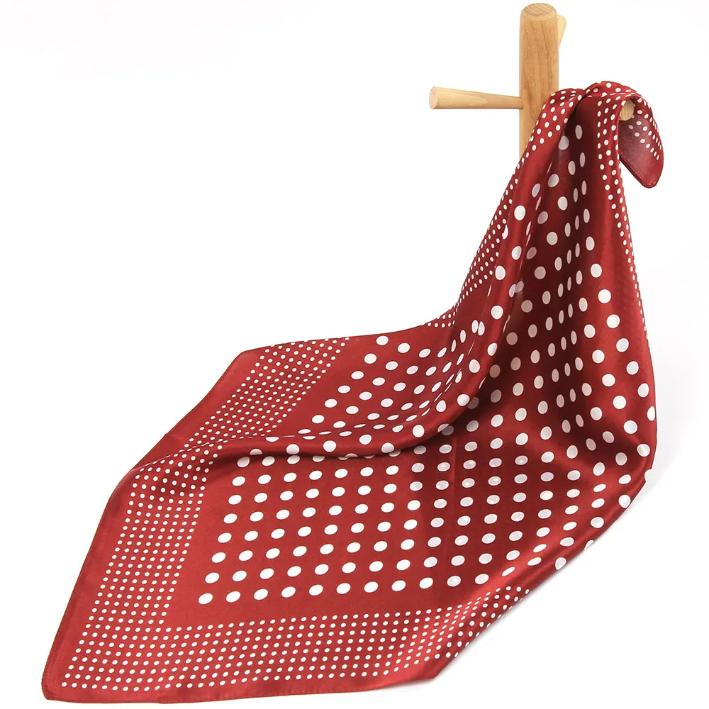 53cm 100% Pure Silk Bandana Women Scarf Polka Dot Handkerchief Headscarf Female Neckerchief Luxury Gift for Men Pocket Square
53cm 100% Pure Silk Bandana Women Scarf Polka Dot Handkerchief Headscarf Female Neckerchief Luxury Gift for Men Pocket Square