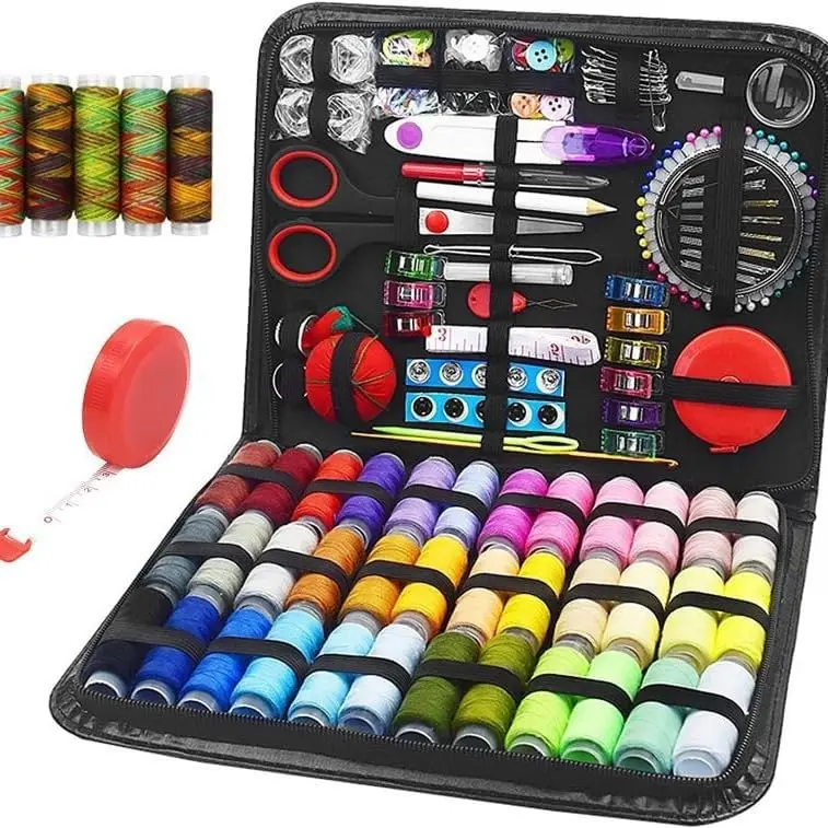 229-Piece Sewing Kit with Needles, Scissors, Thread Spools for Beginners, Professionals, Travel, Home, School & DIY Gifts
229-Piece Sewing Kit with Needles, Scissors, Thread Spools for Beginners, Professionals, Travel, Home, School & DIY Gifts