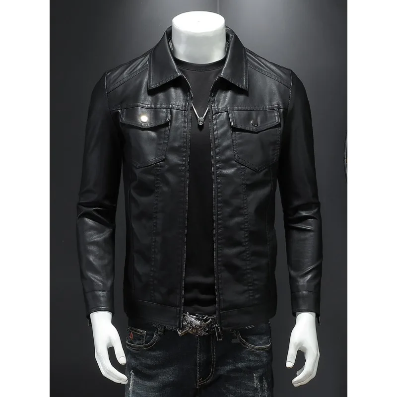 Men's Lap Leather Jacket Autumn Oversized Comfortable Slim Motorcycle Riding Suit Winter Thick Water Proof Work Clothes
Men's Lap Leather Jacket Autumn Oversized Comfortable Slim Motorcycle Riding Suit Winter Thick Water Proof Work Clothes