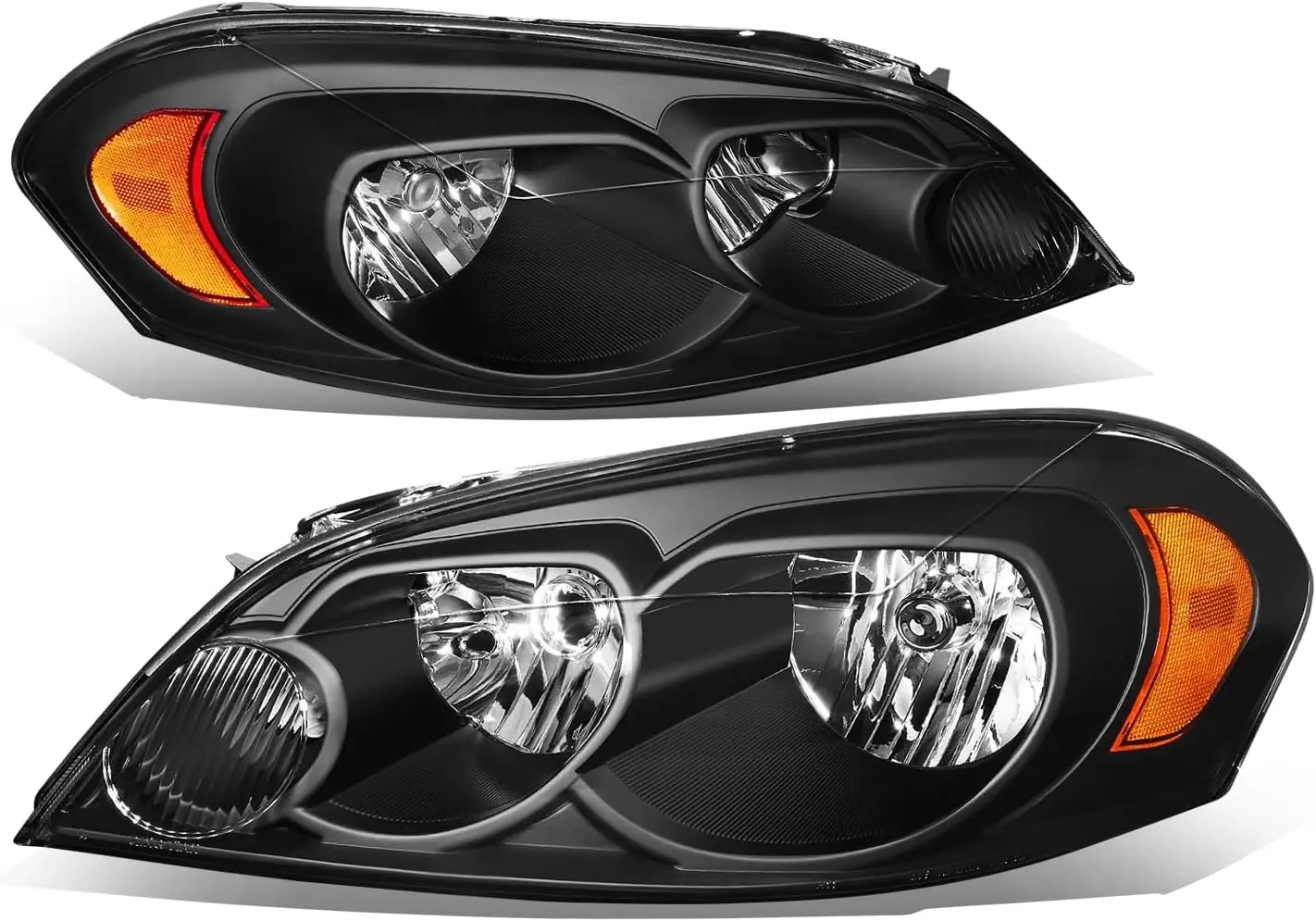 Headlights Assembly Compatible with 2006-2016 Chevy Impala/Impala Limited Monte Carlo, Driver and Passenger Side Halogen Headlam
Headlights Assembly Compatible with 2006-2016 Chevy Impala/Impala Limited Monte Carlo, Driver and Passenger Side Halogen Headlam