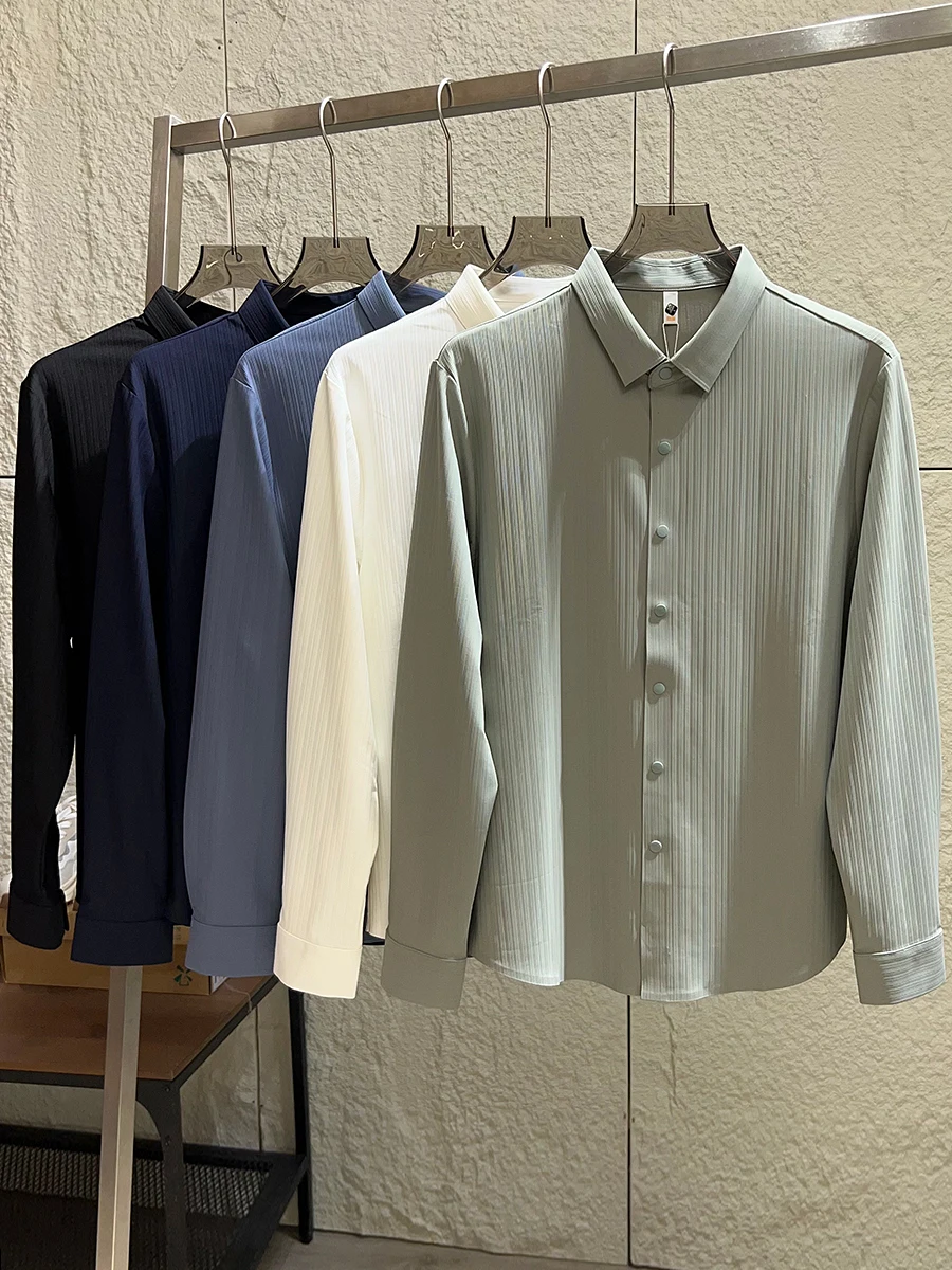 High-Quality Men's Long Sleeve Shirt Anti-Wrinkle No-Ironing Required Seamless Glue Series Autumn Business Casual P...
High-Quality Men's Long Sleeve Shirt Anti-Wrinkle No-Ironing Required Seamless Glue Series Autumn Business Casual P...
