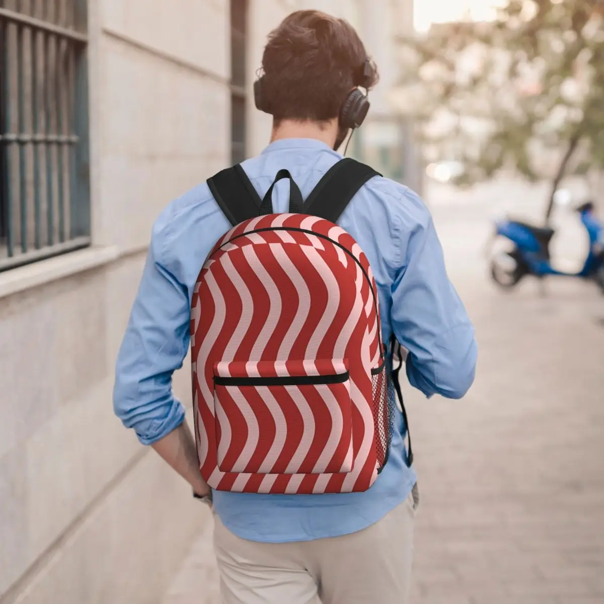 Abstract Wavy Lines In Pink And Red Backpack Student BookBag Children School Bag Laptop Shoulder Bags for Men Women
Abstract Wavy Lines In Pink And Red Backpack Student BookBag Children School Bag Laptop Shoulder Bags for Men Women