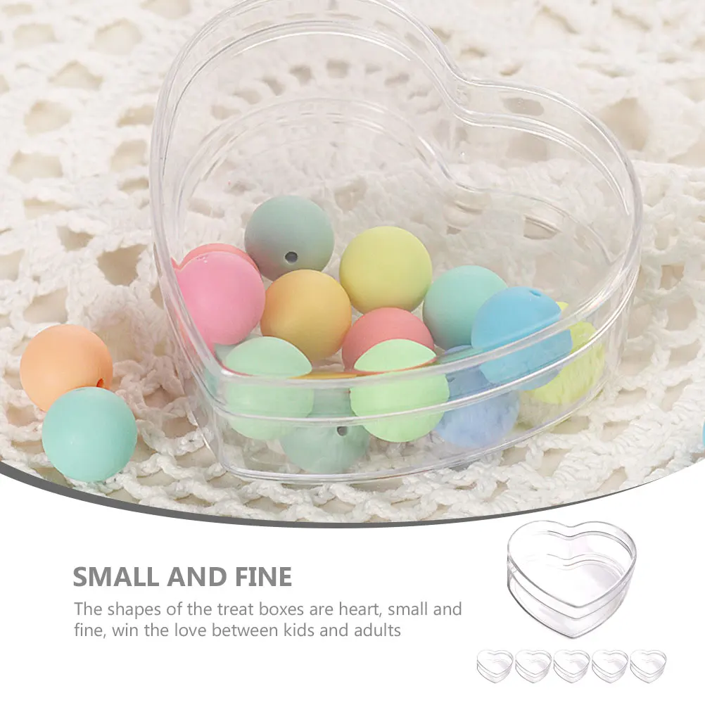 6pcs Heart Shaped Acrylic Storage Boxes Transparent Candy Packaging Treat Gift Box Bulk Wedding Party Decoration for Birthday
6pcs Heart Shaped Acrylic Storage Boxes Transparent Candy Packaging Treat Gift Box Bulk Wedding Party Decoration for Birthday
