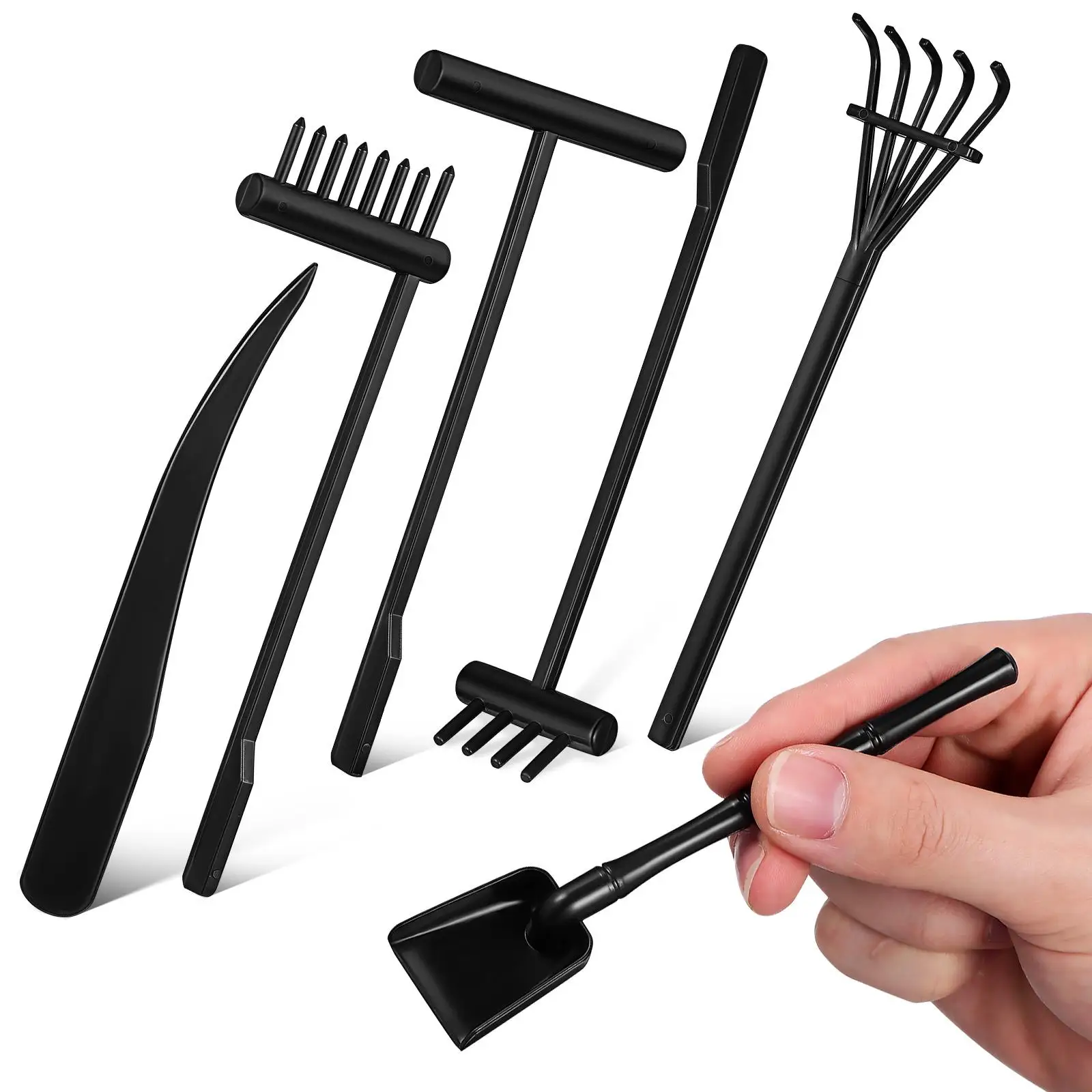 6pcs Mini Zen Garden Rake Set Plastic Tools Create Lines Waves Flowers Circles Decorative Teahouse Room Bookshelf Gift Sand Push
6pcs Mini Zen Garden Rake Set Plastic Tools Create Lines Waves Flowers Circles Decorative Teahouse Room Bookshelf Gift Sand Push