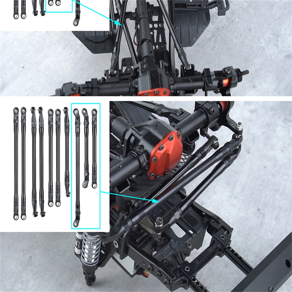 RCGOFOLLOW Steering Link Rod Set RC Car Part Wheelbase Rc Steering Link Rod Set For 1/10 Axial SCX10 Crawler
RCGOFOLLOW Steering Link Rod Set RC Car Part Wheelbase Rc Steering Link Rod Set For 1/10 Axial SCX10 Crawler