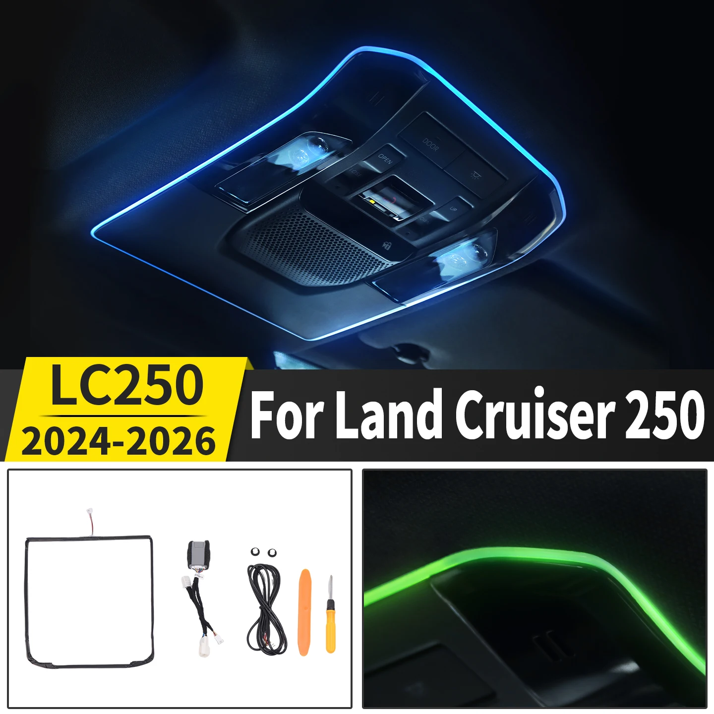 For Toyota Land Cruiser 250 2024-2026 Interior Roof Console Reading Light Frame Ambient Light LED Styling Accessories
For Toyota Land Cruiser 250 2024-2026 Interior Roof Console Reading Light Frame Ambient Light LED Styling Accessories