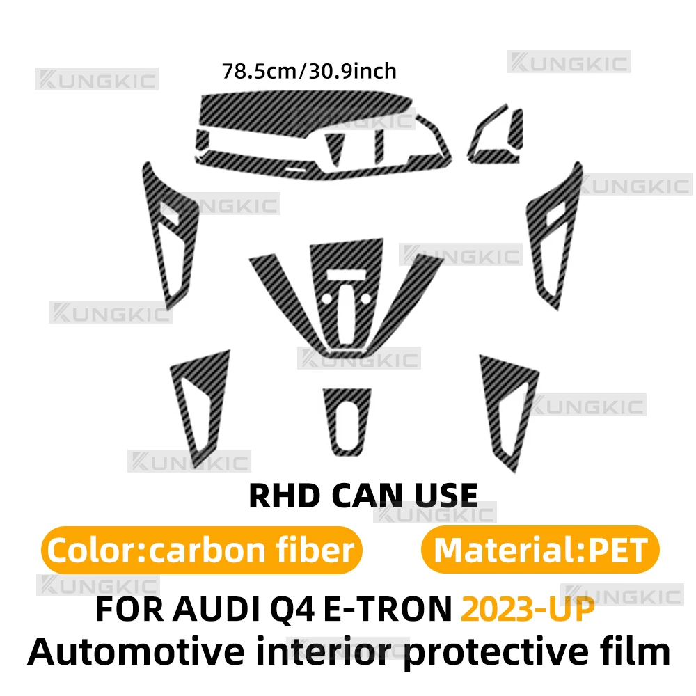 Center Console Gear Panel PET Carbon Fiber Texture Protective For Audi Q4 E-TRON 2023 2024 2025 Car Interior Film Anti-scratch
Center Console Gear Panel PET Carbon Fiber Texture Protective For Audi Q4 E-TRON 2023 2024 2025 Car Interior Film Anti-scratch
