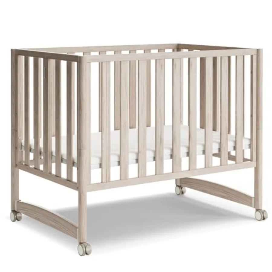 EvoNook 4 in 1 Baby Convertible Mini Crib with Wheels, GREENGUARD Gold Certified, 100% New Zealand Wood, 4 Adjustable Mattress
EvoNook 4 in 1 Baby Convertible Mini Crib with Wheels, GREENGUARD Gold Certified, 100% New Zealand Wood, 4 Adjustable Mattress