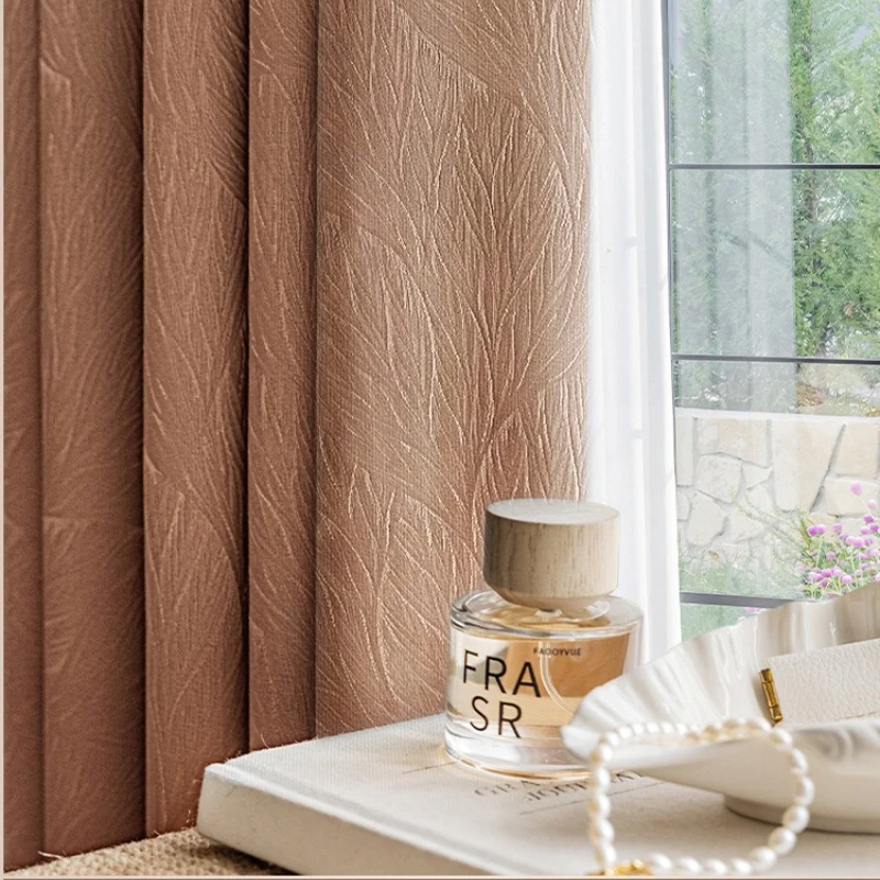 European Modern Simple Solid color Jacquard Luxury Curtains for Living Dining Room Bedroom Thicken Blackout Custom size
European Modern Simple Solid color Jacquard Luxury Curtains for Living Dining Room Bedroom Thicken Blackout Custom size