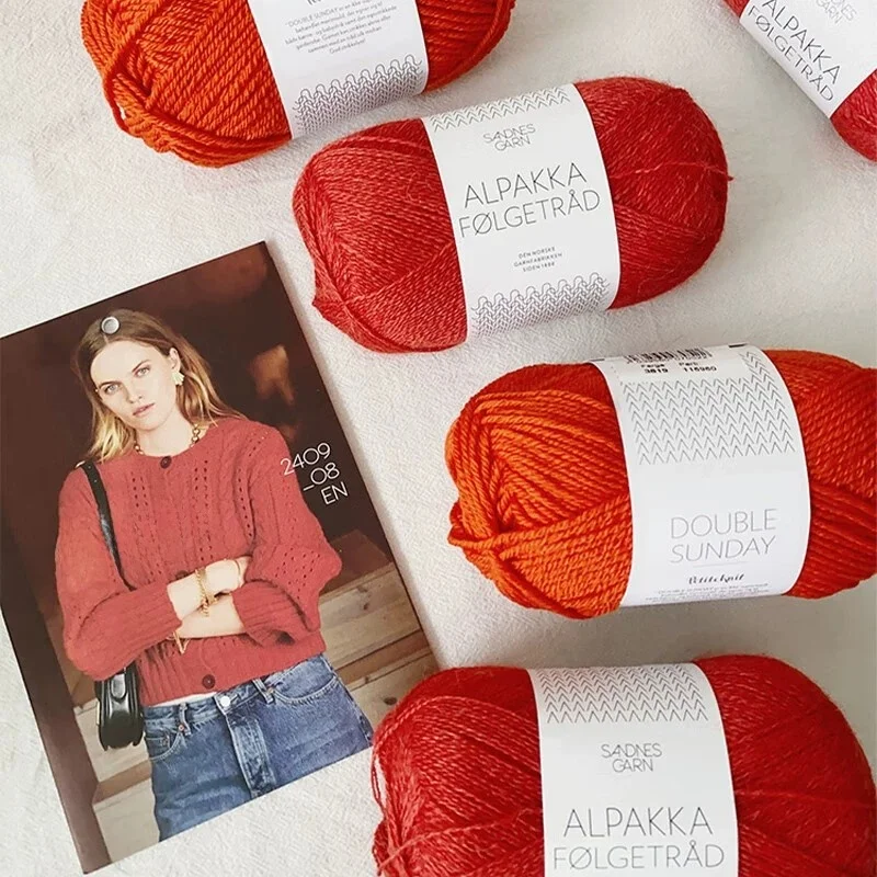 Hand Knitted Fine Alpaca Wool Sweater Scarf Yarn Sandnes ALPAKKA FOETRAD Autumn 2025 Clothing Accories Brand
Hand Knitted Fine Alpaca Wool Sweater Scarf Yarn Sandnes ALPAKKA FOETRAD Autumn 2025 Clothing Accories Brand