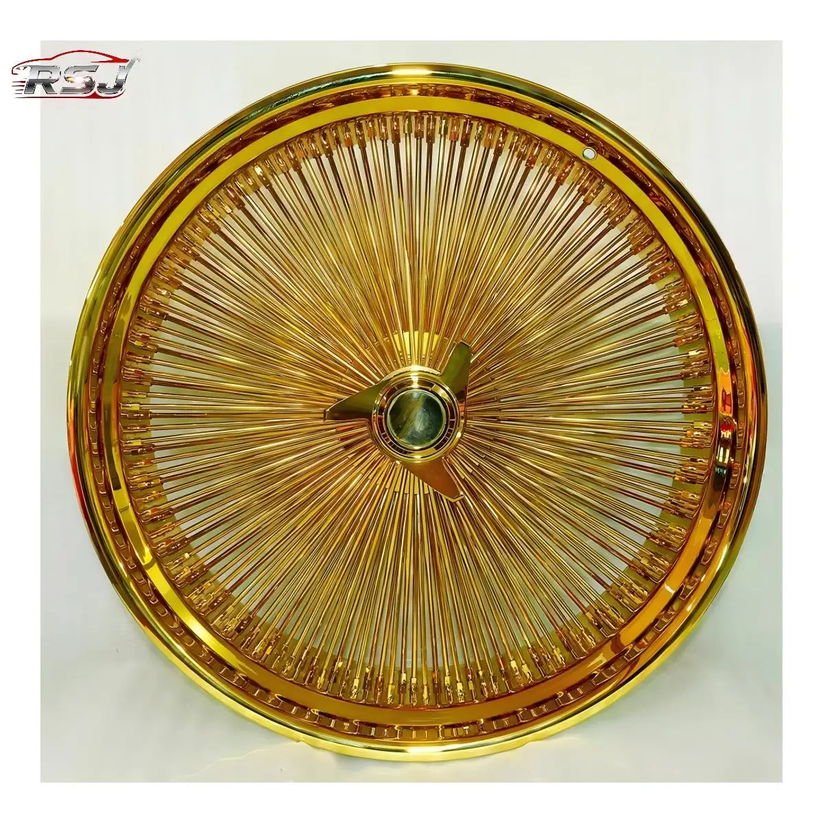 RSJ for Classic Vintage Lowrider Old Car 24 26inch Spoke Wire Wheels 180/200 Spokes All Titanium Gold Knock off Deep Dish Rims
RSJ for Classic Vintage Lowrider Old Car 24 26inch Spoke Wire Wheels 180/200 Spokes All Titanium Gold Knock off Deep Dish Rims