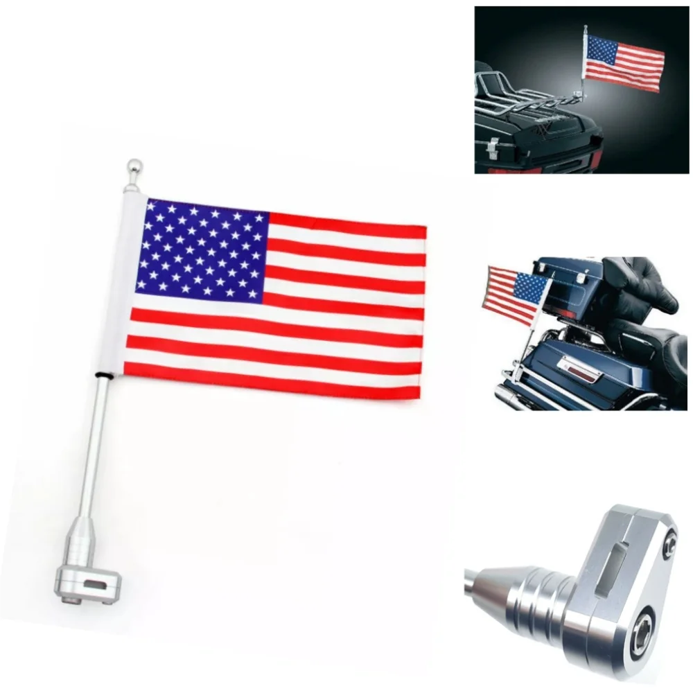 Universal Foldable Motorcycle Flag Pole Adjustable Rear Luggage Rack Mount Bracket For Harley Street Glide Road King
Universal Foldable Motorcycle Flag Pole Adjustable Rear Luggage Rack Mount Bracket For Harley Street Glide Road King