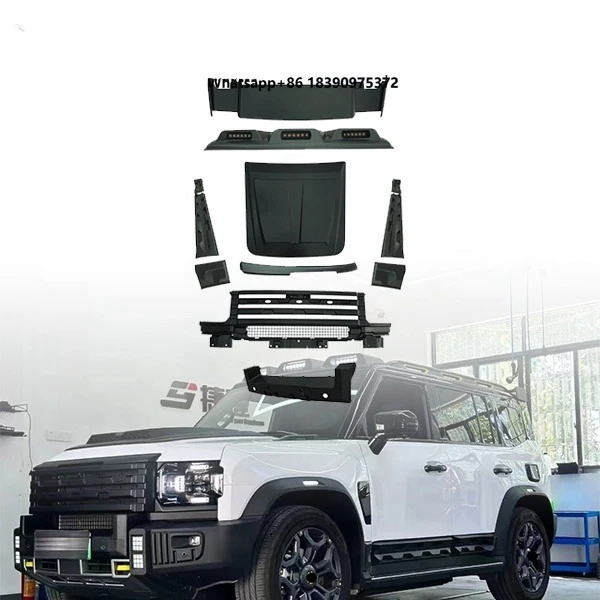 New Arrival Body Kit for Jetour T2 Traveler Retrofit Defender Body Kit Front Bumper Hood Rear Bumper Side Skirts Spoiler
New Arrival Body Kit for Jetour T2 Traveler Retrofit Defender Body Kit Front Bumper Hood Rear Bumper Side Skirts Spoiler