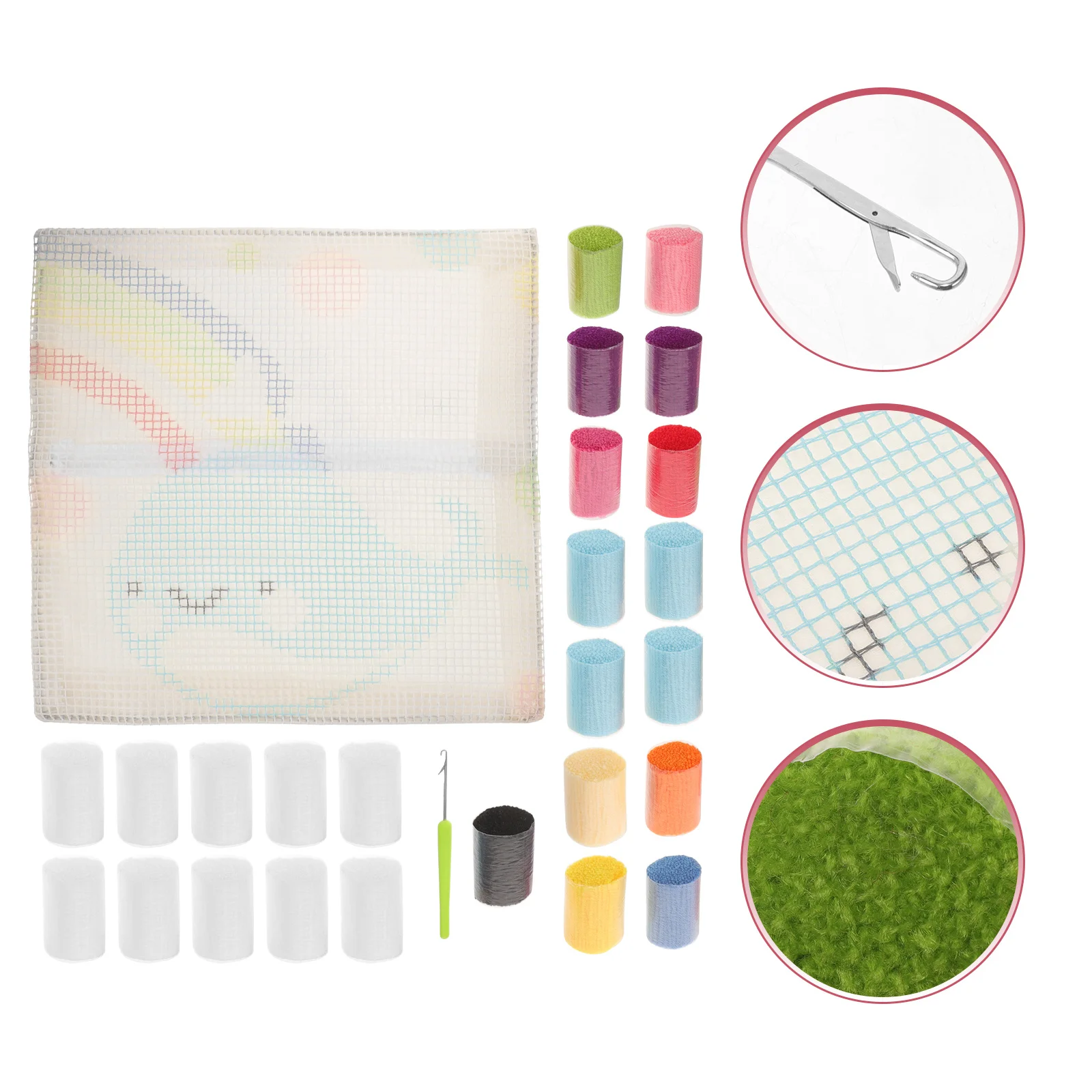 1 Set 3D Stitch Embroidery Kit Cartoon Latch Hook Pillow Carpet Craft Yarn Household Diy Kits Handmade Floss Convenient Throw
1 Set 3D Stitch Embroidery Kit Cartoon Latch Hook Pillow Carpet Craft Yarn Household Diy Kits Handmade Floss Convenient Throw