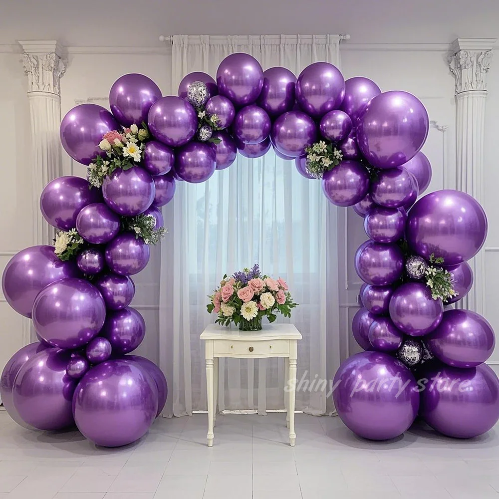 5-18 Inch Sparkling Metal Chrome Purple Balloon Birthday Wedding Dream Arch Decoration Metallic Texture Balloon Romantic Arch
5-18 Inch Sparkling Metal Chrome Purple Balloon Birthday Wedding Dream Arch Decoration Metallic Texture Balloon Romantic Arch