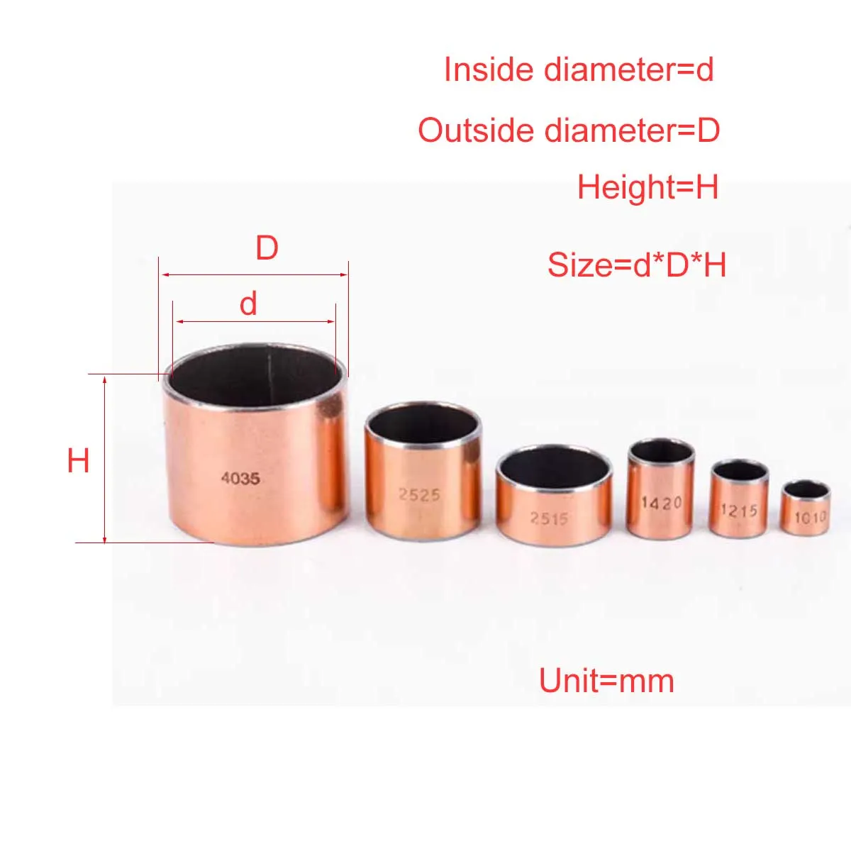 SF-1 Composite Oil-Free Bearing Copper Sleeve Inner Diameter 24/35/75/80/85/90/95/100/110/120
SF-1 Composite Oil-Free Bearing Copper Sleeve Inner Diameter 24/35/75/80/85/90/95/100/110/120
