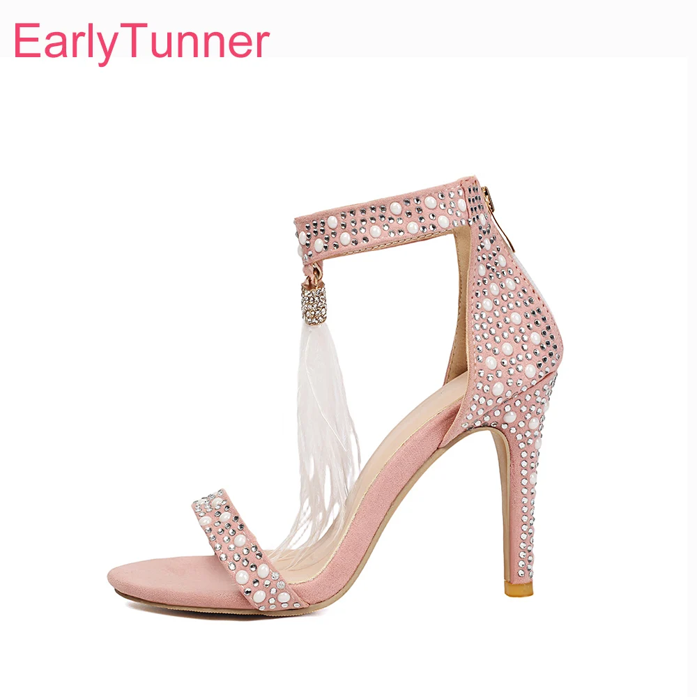 Летние модные розовые женские босоножки 2026 с кристаллами, круглым носком, на высоком каблуке-шпильке, для вечеринок, большие размеры 12, 46, 48
Летние модные розовые женские босоножки 2026 с кристаллами, круглым носком, на высоком каблуке-шпильке, для вечеринок, большие размеры 12, 46, 48