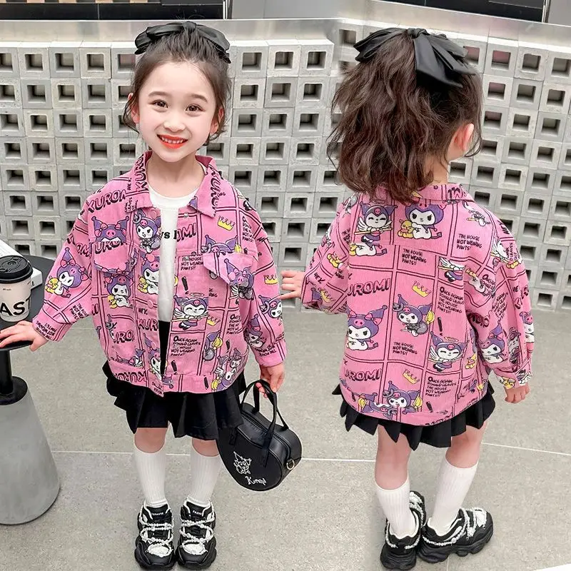 Sweet Kuromi Kawaii Sanrio Casual Jacket Clothing Gifts for Kids Anime Long Sleeve Coat Cute Cartoon Children Ins Fashion 2024
Sweet Kuromi Kawaii Sanrio Casual Jacket Clothing Gifts for Kids Anime Long Sleeve Coat Cute Cartoon Children Ins Fashion 2024