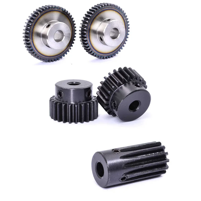 1pc Spur Gear 1M 12 15 16 18 20 22 24 25 26 28 30 32 33 35 36 38 Teeth 1 Module 45 # Steel Motor Gear with Step Bore 5-14mm
1pc Spur Gear 1M 12 15 16 18 20 22 24 25 26 28 30 32 33 35 36 38 Teeth 1 Module 45 # Steel Motor Gear with Step Bore 5-14mm