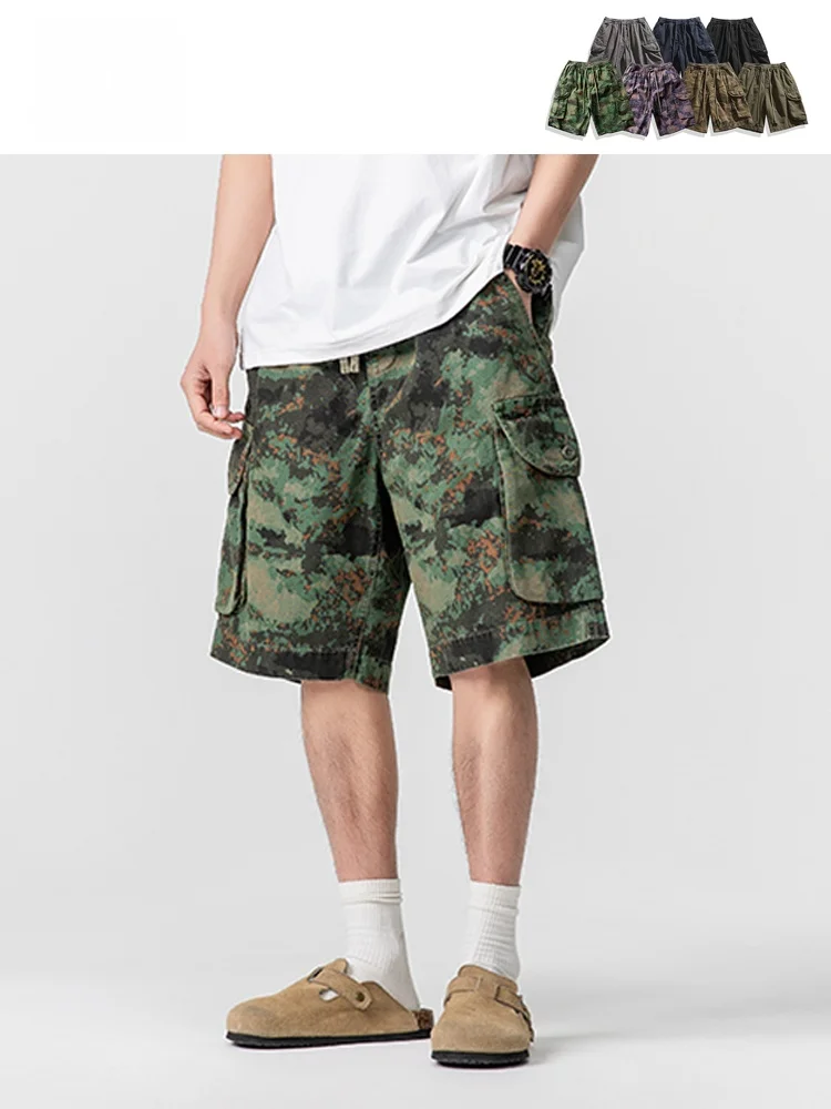 GPstudio American Retro Camouflage Shorts Men's Summer Outdoor Hiking Design Sense Five-Quarter Drawstring Casual Cotton Shorts
GPstudio American Retro Camouflage Shorts Men's Summer Outdoor Hiking Design Sense Five-Quarter Drawstring Casual Cotton Shorts