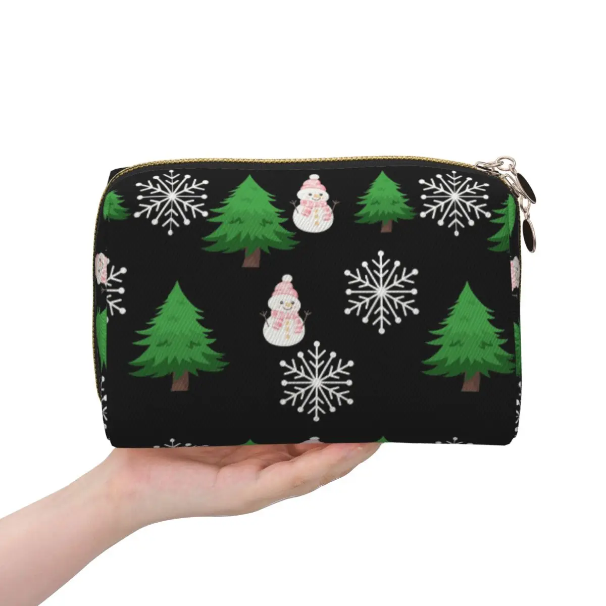 Snowman, Snowflakes, And Christmas Trees Winter Seamless Pattern Women Cosmetic Bag Travel Makeup Organizer Pouch Toiletry
Snowman, Snowflakes, And Christmas Trees Winter Seamless Pattern Women Cosmetic Bag Travel Makeup Organizer Pouch Toiletry
