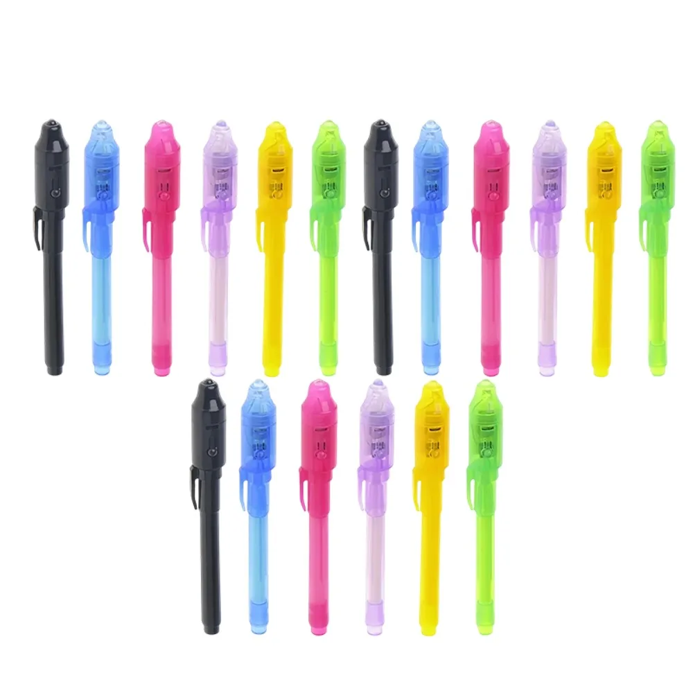 6/12/18pcs 2 in 1 Luminous Light Pen Magic Purple UV Light Drawing Invisible Ink Pen for Child Learning Education Game Toys 
6/12/18pcs 2 in 1 Luminous Light Pen Magic Purple UV Light Drawing Invisible Ink Pen for Child Learning Education Game Toys
