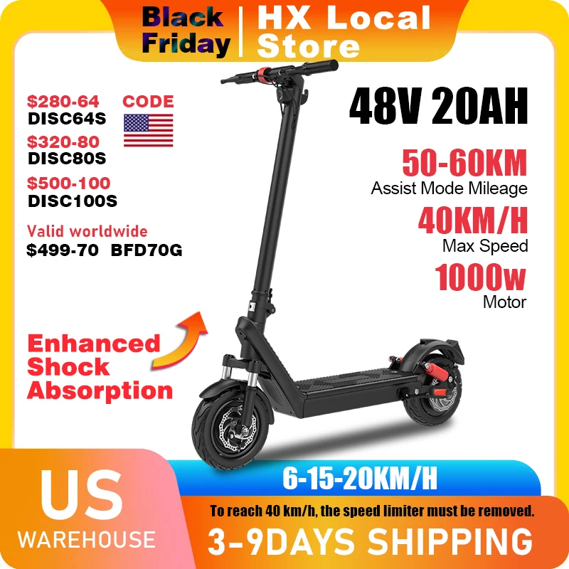 HX X9B escooter 1000W 20AH electric scooter Front and rear suspension adult e scooters Folding Electric kick Scooter E Scooters
HX X9B escooter 1000W 20AH electric scooter Front and rear suspension adult e scooters Folding Electric kick Scooter E Scooters