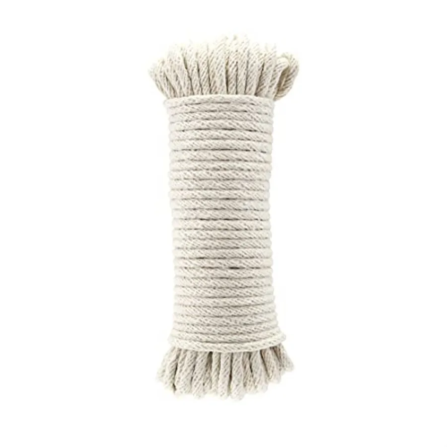 Natural Cotton Braided Rope, Strong, Low Stretch, All-Purpose, Clothesline, DIY Projects, Crafting, Indoor and Outdoor Use, 3/1
Natural Cotton Braided Rope, Strong, Low Stretch, All-Purpose, Clothesline, DIY Projects, Crafting, Indoor and Outdoor Use, 3/1