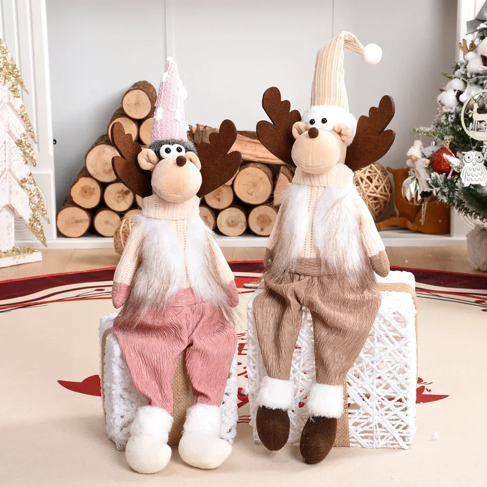 Christmas Elk Dolls with Dangling Legs Sitting Stuffed Reindeer Ornament for Table Window Fireplace Xmas Decoration Holiday Gift
Christmas Elk Dolls with Dangling Legs Sitting Stuffed Reindeer Ornament for Table Window Fireplace Xmas Decoration Holiday Gift
