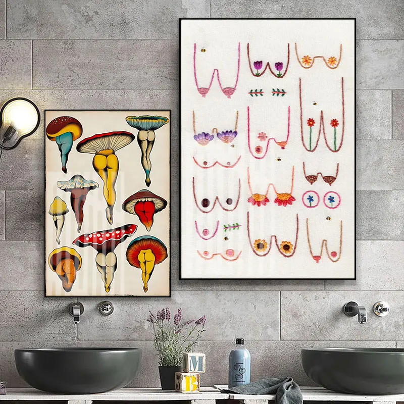 New Sexy Butts Boobs Bathroom Funny Bathroom Sign Canvas Prints And Poster Cute Art for Men Wall Picture Toilet Decor Painting
New Sexy Butts Boobs Bathroom Funny Bathroom Sign Canvas Prints And Poster Cute Art for Men Wall Picture Toilet Decor Painting
