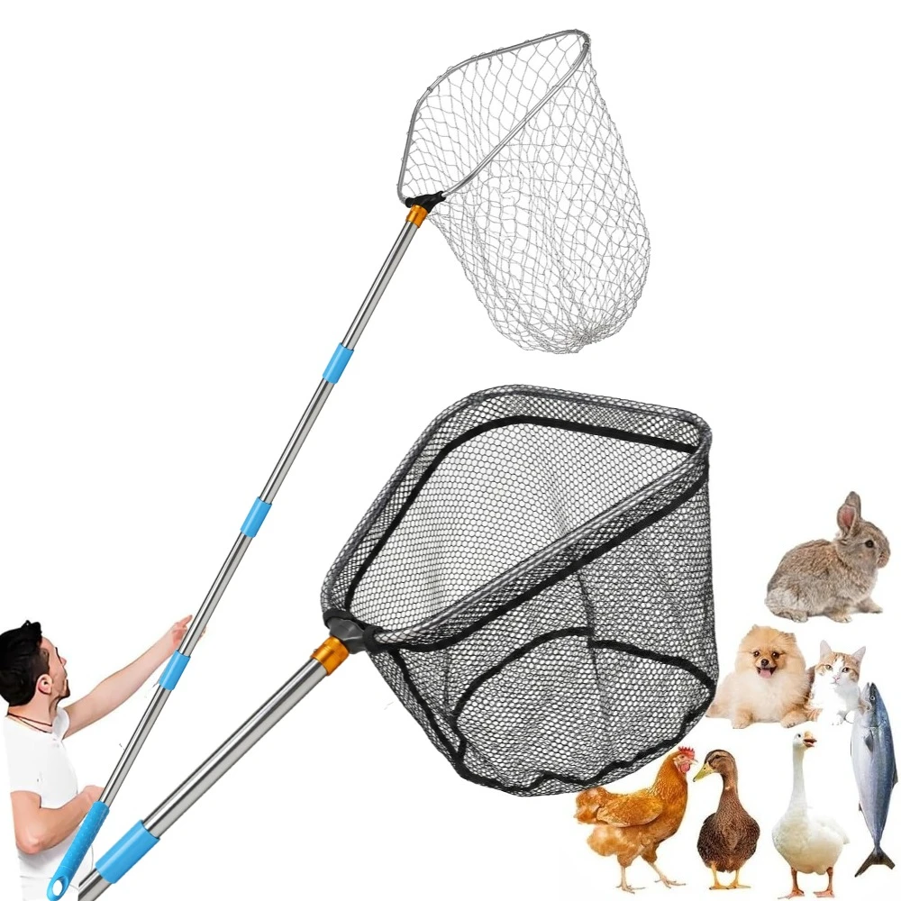 Chicken Catching Net 2 Pcs Adjustable Chicken Net for Catching Outdoor Animals Chickens Ducks Fishnet Geese Birds
Chicken Catching Net 2 Pcs Adjustable Chicken Net for Catching Outdoor Animals Chickens Ducks Fishnet Geese Birds