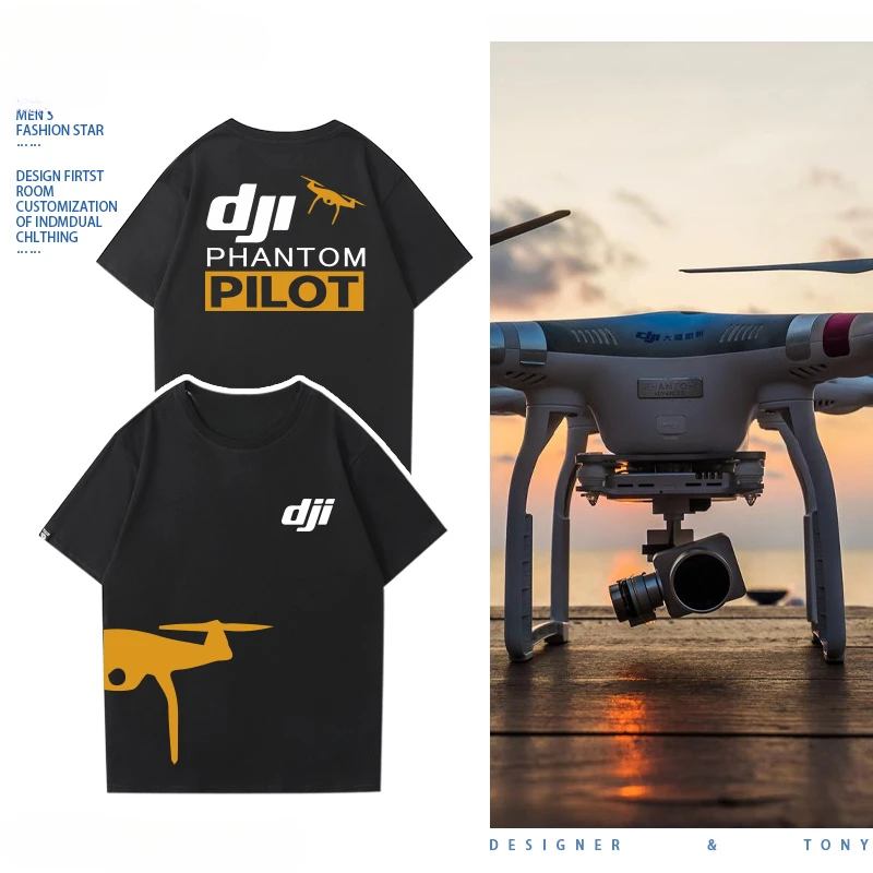 Дрон DJI с короткими рукавами для аэрофотосъемки, летная одежда, футболки, мужская и женская одежда с короткими рукавами из чистого хлопка
Дрон DJI с короткими рукавами для аэрофотосъемки, летная одежда, футболки, мужская и женская одежда с короткими рукавами из чистого хлопка
