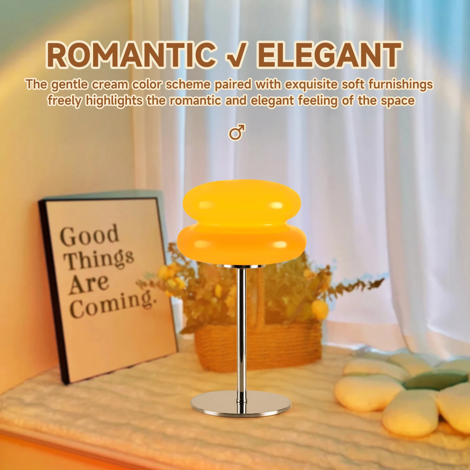 Cream-Style Creative Bread Night Light - Children's Room Bedside Lamp Birthday Gift Cute Bedroom Table Lamp Dimmable Sleep Ambiance Light Home Decoration Ornament - Orange
Cream-Style Creative Bread Night Light - Children's Room Bedside Lamp Birthday Gift Cute Bedroom Table Lamp Dimmable Sleep Ambiance Light Home Decoration Ornament - Orange