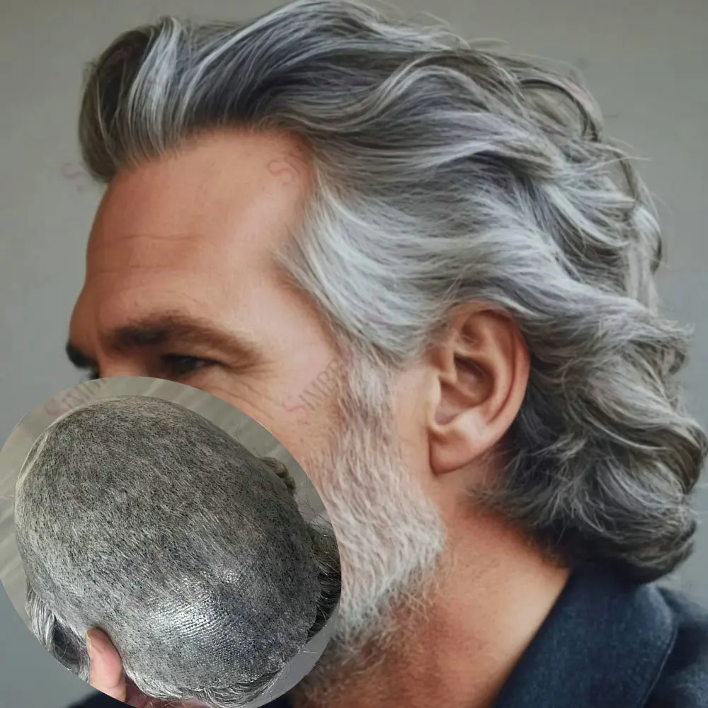 6 Inches Mens Toupee Human Hair Thin Skin Like PU Injection Base Natural Hairline 1B30 1B65 1B80 Brown Grey Old Man Prosthesis
6 Inches Mens Toupee Human Hair Thin Skin Like PU Injection Base Natural Hairline 1B30 1B65 1B80 Brown Grey Old Man Prosthesis