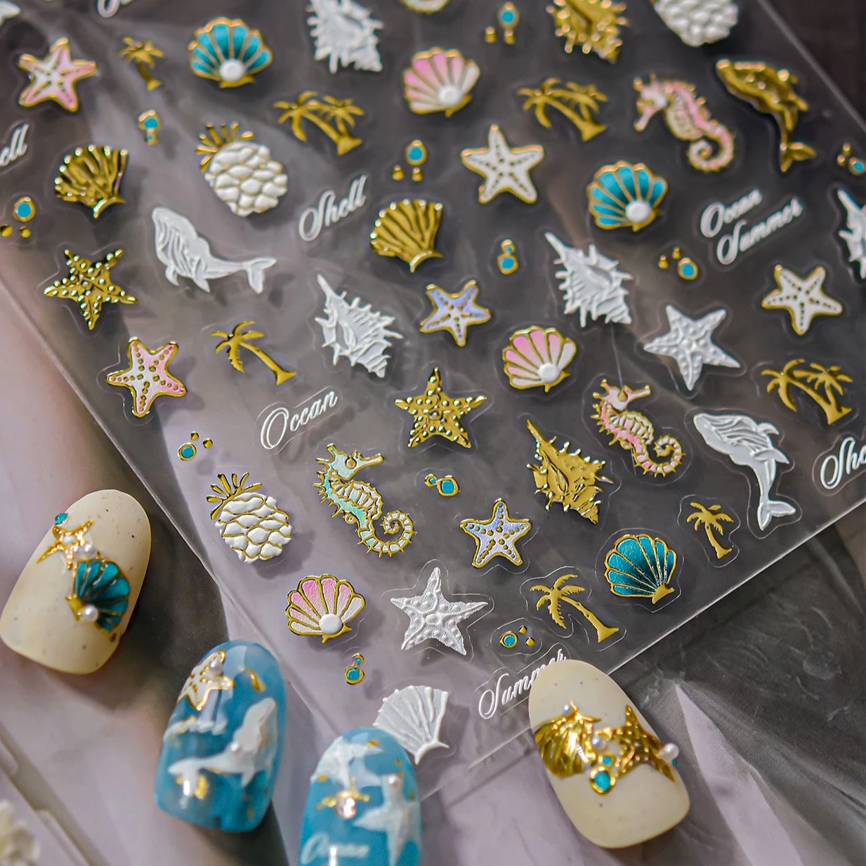 Oceanic Shell Starfish Conch Water Bubbles Dolphin Seahorse Shiny Delicate Chic Self Adhesive Nail Art Stickers Manicure Decals
Oceanic Shell Starfish Conch Water Bubbles Dolphin Seahorse Shiny Delicate Chic Self Adhesive Nail Art Stickers Manicure Decals