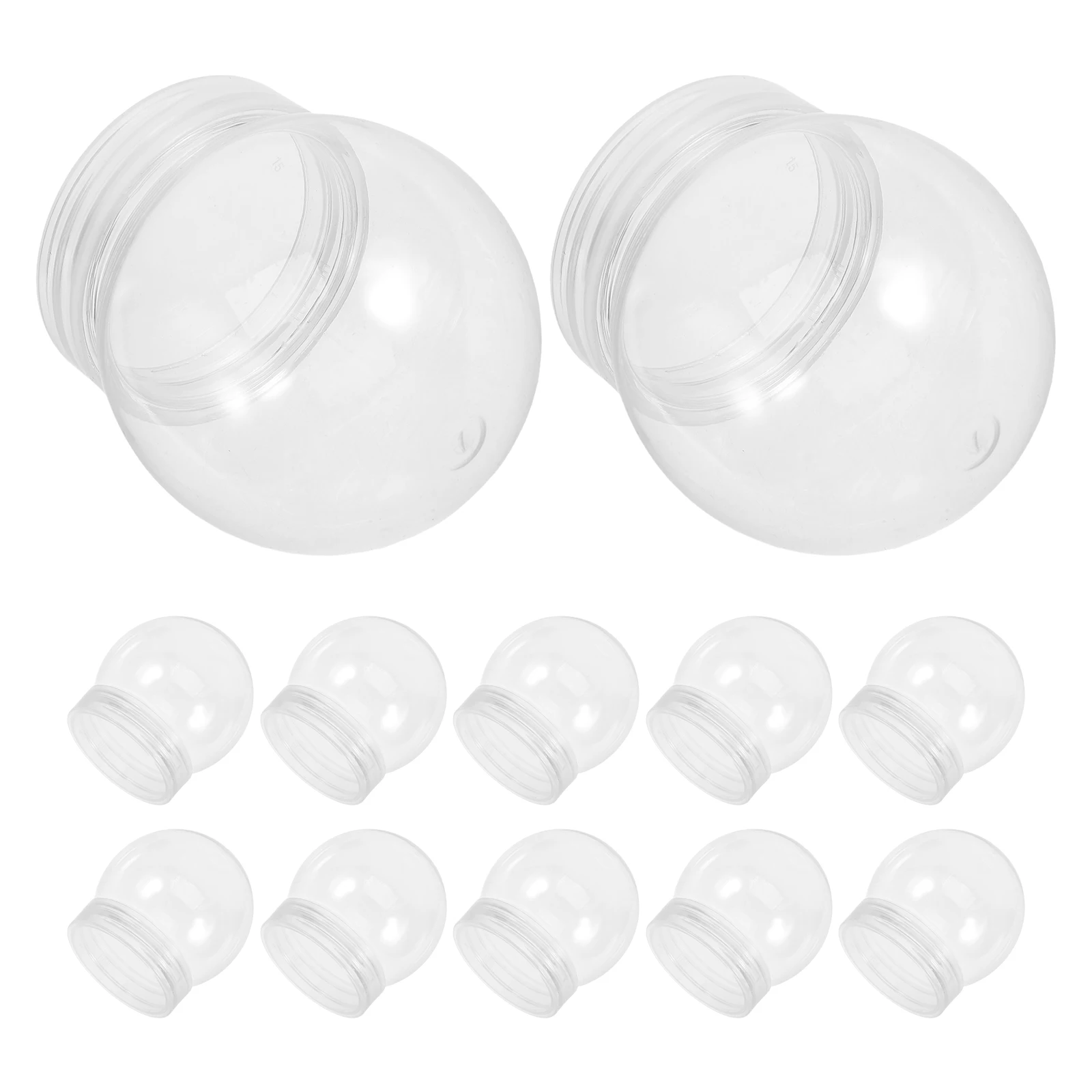 24Pcs Snow Globe Accessories Clear Plastic DIY Water Globes for Christmas Crafts Making Decorative DIY Supplies
24Pcs Snow Globe Accessories Clear Plastic DIY Water Globes for Christmas Crafts Making Decorative DIY Supplies