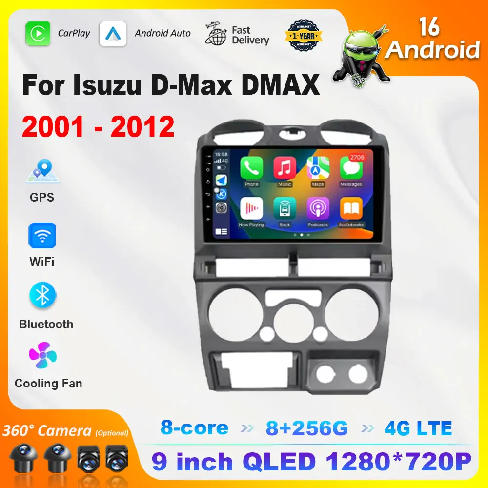 Android 16 Intelligent System Car Radio Multimedia Player for Isuzu D-Max DMAX 2001 - 2012 Touch Screen 4G WiFi BT GPS Navi
Android 16 Intelligent System Car Radio Multimedia Player for Isuzu D-Max DMAX 2001 - 2012 Touch Screen 4G WiFi BT GPS Navi
