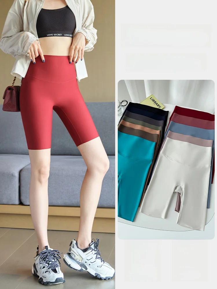 Ледяной шелк, спортивные лыжи пять четвертей, женские тонкие летние брюки для йоги, леггинсы с высокой талией, повседневные нейлоновые брюки
Ледяной шелк, спортивные лыжи пять четвертей, женские тонкие летние брюки для йоги, леггинсы с высокой талией, повседневные нейлоновые брюки