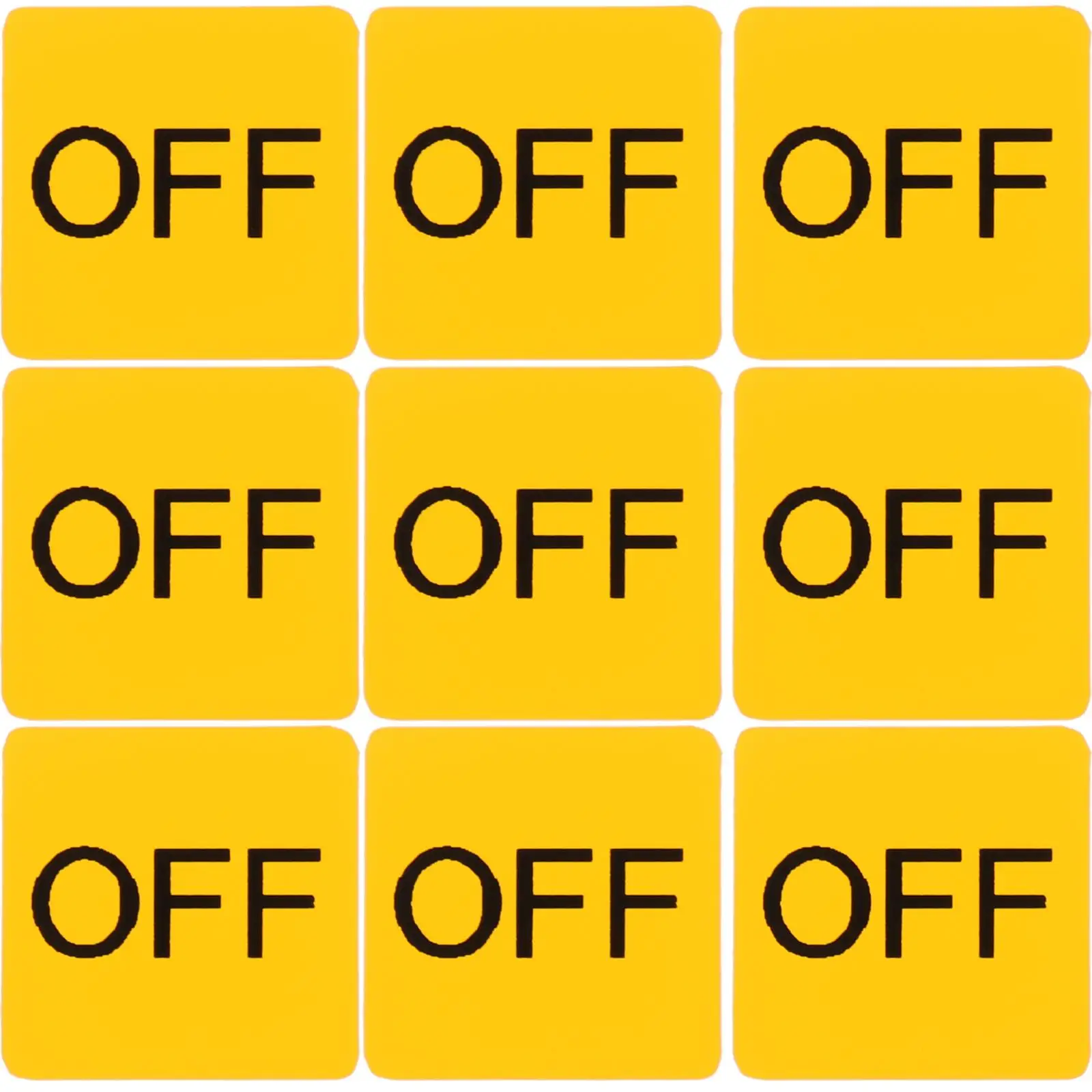 20 Pcs The Switch Button Warning Sticker Caution Device Stickers Electrical Panel Labels Wall Lamp ON/OFF Yellow
20 Pcs The Switch Button Warning Sticker Caution Device Stickers Electrical Panel Labels Wall Lamp ON/OFF Yellow