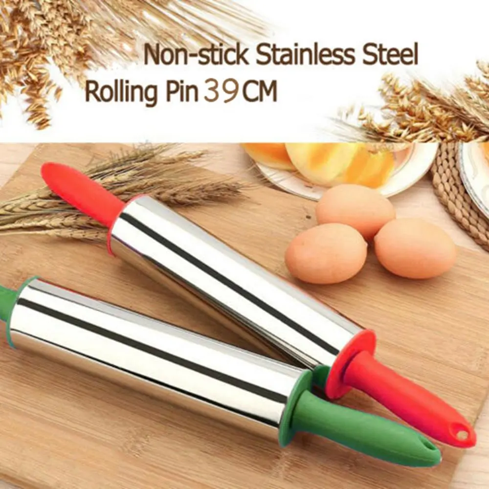 Durable Pastry Stainless Steel Noodles Pizza Fondant Kitchen Accessories Dough Roller Rolling Pin Baking Tools
Durable Pastry Stainless Steel Noodles Pizza Fondant Kitchen Accessories Dough Roller Rolling Pin Baking Tools