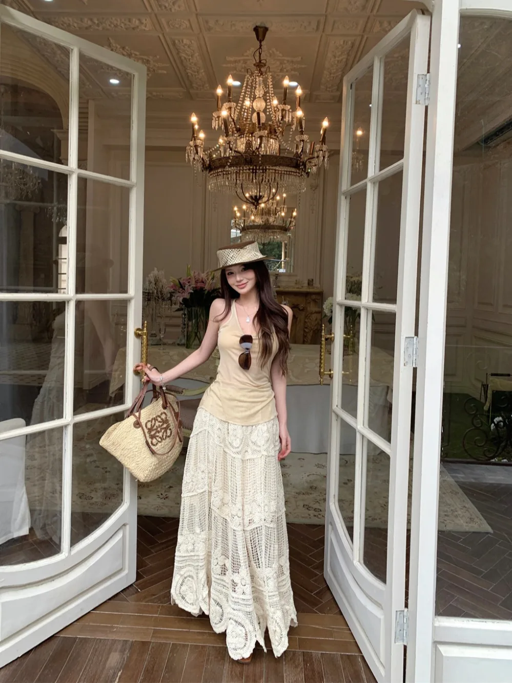 Fashionable Pure Color High Waist Halter Neck Vest And Skirt Two Piece Set for Women Spring Summer Slimming Effect
Fashionable Pure Color High Waist Halter Neck Vest And Skirt Two Piece Set for Women Spring Summer Slimming Effect