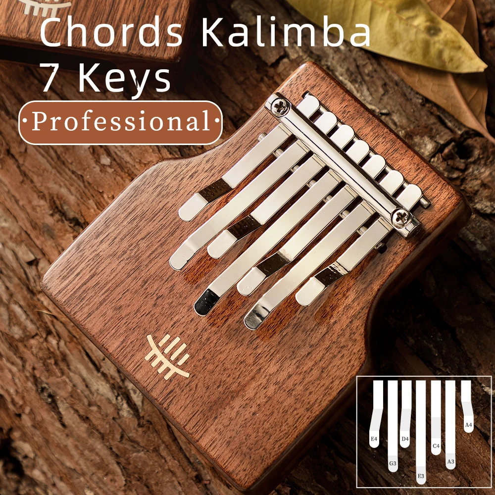 Chords Kalimba 7 Keys Professional Mini Thumb Piano Bottom Acoustic Hole Black Walnut Musical Instrument Gifts
Chords Kalimba 7 Keys Professional Mini Thumb Piano Bottom Acoustic Hole Black Walnut Musical Instrument Gifts