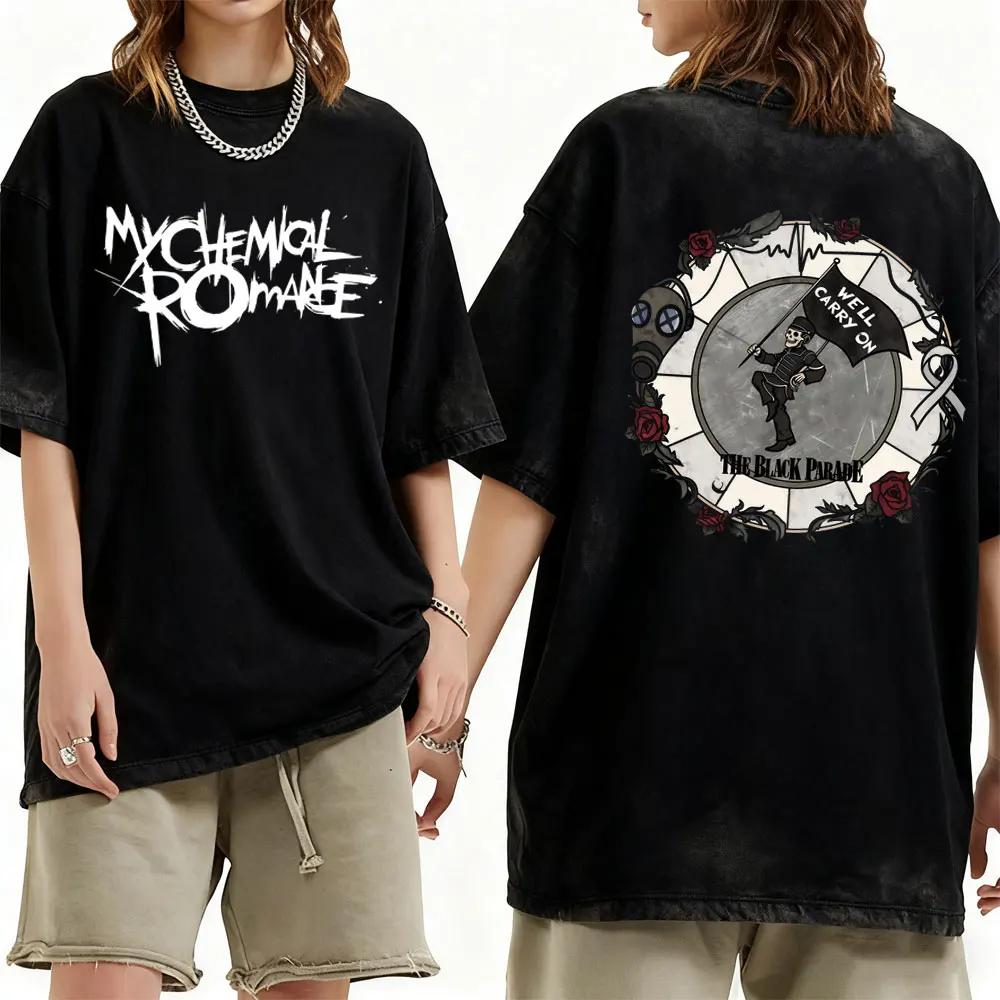 Washed Vintage My Chemical Romance The Black Parade T-shirt Men Women Punk Emo Rock High Quality T Shirt Male Oversized T-shirts
Washed Vintage My Chemical Romance The Black Parade T-shirt Men Women Punk Emo Rock High Quality T Shirt Male Oversized T-shirts